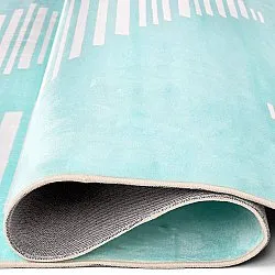 Tapete Wilton - Carmen (azul claro/branco)