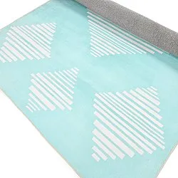 Tapete Wilton - Carmen (azul claro/branco)