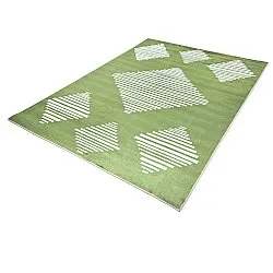 Tapete Wilton - Carmen (verde/branco)