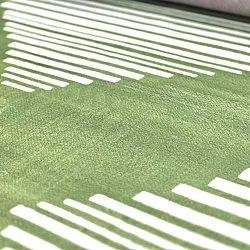 Tapete Wilton - Carmen (verde/branco)