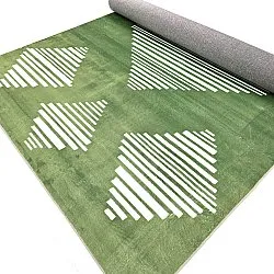 Tapete Wilton - Carmen (verde/branco)