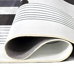 Tapete Wilton - Delft (branco/cinza/preto)