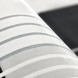 Tapete Wilton - Delft (branco/cinza/preto)