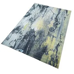 Tapete Wilton - Dolmio (preto/amarelo)