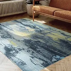 Tapete Wilton - Dolmio (preto/amarelo)