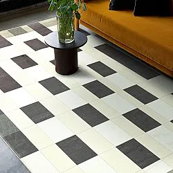 Tapete Wilton - Ferro (marrom/creme)