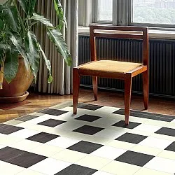 Tapete Wilton - Ferro (marrom/creme)