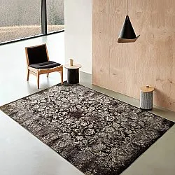 Tapete Wilton - Flowers (marrom)