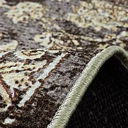 Tapete Wilton - Flowers (marrom)