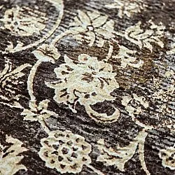 Tapete Wilton - Flowers (marrom)