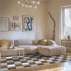 Tapete Wilton - Gobi (marrom/branco)