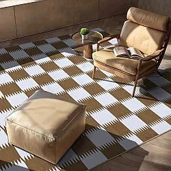 Tapete Wilton - Gobi (marrom/branco)