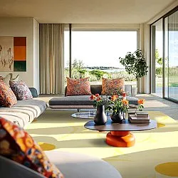 Tapete Wilton - Honfleur (amarelo/multi)