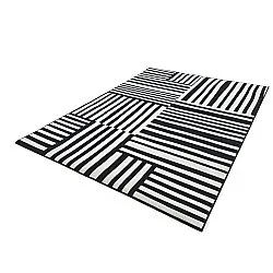 Tapete Wilton - Joma (preto/branco)