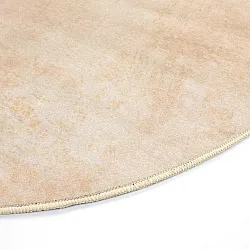 Tapete Wilton redondo com borda onduladaLazio (bege/rosa)