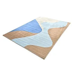 Tapete Wilton - Leiden (azul/marrom)