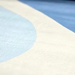 Tapete Wilton - Leiden (azul/marrom)