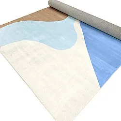 Tapete Wilton - Leiden (azul/marrom)