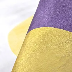 Tapete Wilton - Leiden (amarelo/roxo)