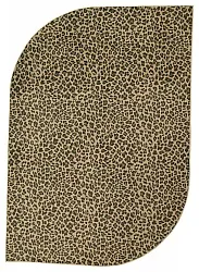 Tapete Wilton semiovalLeopard (marrom)