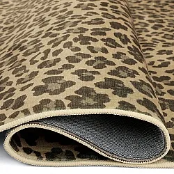 Tapete Wilton semiovalLeopard (marrom)