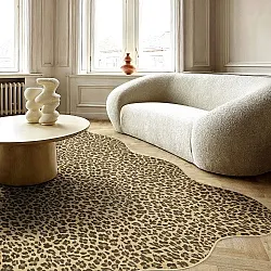 Valovita preproga Wilton - Leopard (marrom)