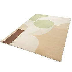 Tapete Wilton - Levin (verde/creme)