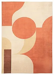 Tapete Wilton - Levin (vermelho/creme)