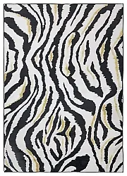 Tapete Wilton - Maseru (preto/branco/ouro)