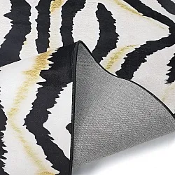 Tapete Wilton - Maseru (preto/branco/ouro)