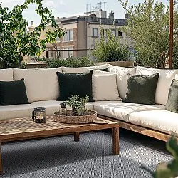 Tapete para interior e exterior - Monsaraz (preto)