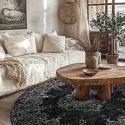 Tapete redondo - Peking (preto)