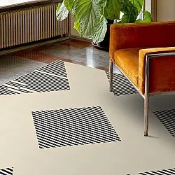 Tapete Wilton - Pucon (preto/creme)