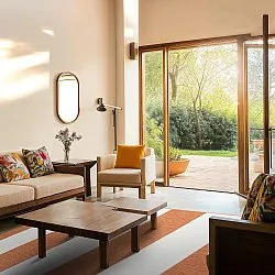 Tapete para interior e exterior - Santana (laranja)