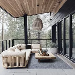 Tapete para interior e exterior - Tromsø (antracite)