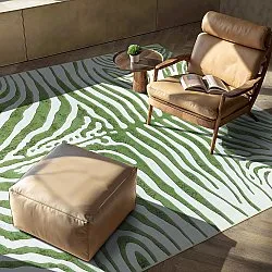 Tapete Wilton - Zebra (verde)