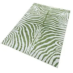 Tapete Wilton - Zebra (verde)