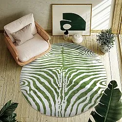 Tapete redondo - Zebra (verde)