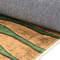 Tapete Wilton - Zebra (verde/laranja)