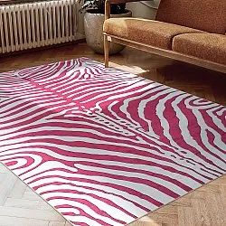 Tapete Wilton - Zebra (rosa)