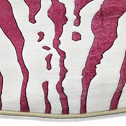 Tapete redondo - Zebra (rosa)