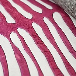 Tapete redondo - Zebra (rosa)