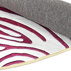 Tapete redondo - Zebra (rosa)