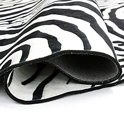 Valovita preproga Wilton - Zebra (preto/branco)
