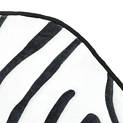 Valovita preproga Wilton - Zebra (preto/branco)
