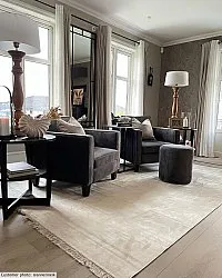 Tapete Wilton - Art Silk (cinza claro/bege)