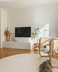 Tapete redondo - Otago (branco)