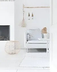 Tapete de retalhos - Silje (branco)