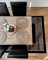 Tapete Wilton - Tilos (preto/dourado)