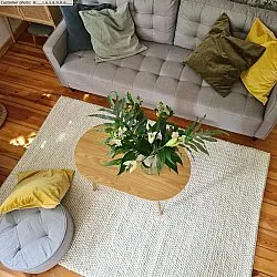 Tapete de lã - Avafors Wool Bubble (bege)